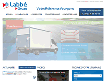 Tablet Screenshot of labbe-fourgons.com